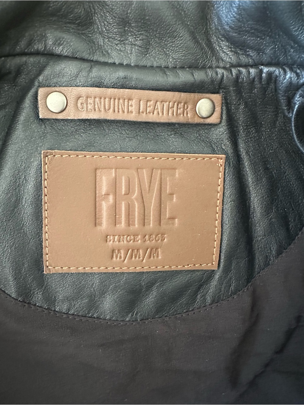 NWT Frye Black Leather Jacket - Picture 3 of 5